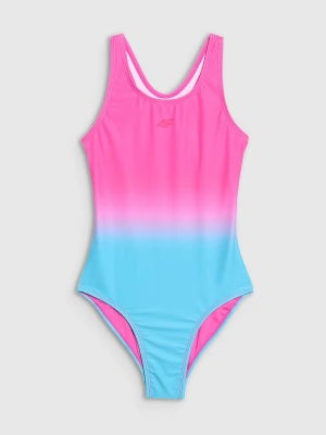 4F Kostium kąpielowy jednoczęściowy dziewczęcy - multikolor 158/164 (12-14 lat)