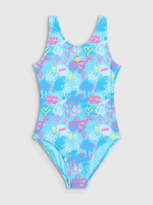 4F Kostium kąpielowy jednoczęściowy dziewczęcy - multikolor 158/164 (12-14 lat)