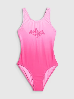 4F Kostium kąpielowy jednoczęściowy dziewczęcy - różowy 158/164 (12-14 lat)