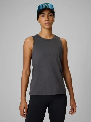 4F Koszulka do biegania regular szybkoschnąca damska - szara S