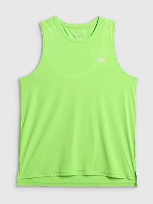 4F Koszulka do biegania regular szybkoschnąca męska - zielona XL