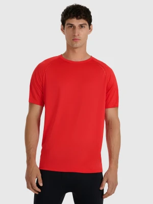 4F Koszulka do biegania szybkoschnąca męska - czerwona S