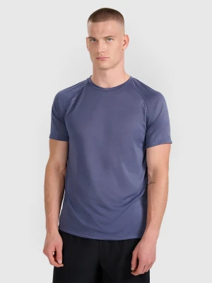 4F Koszulka do biegania szybkoschnąca męska - niebieska XL