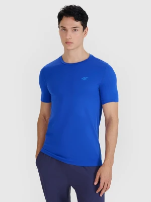 4F Koszulka do biegania szybkoschnąca męska - niebieska L/XL
