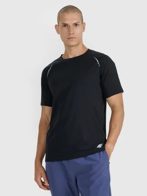 4F Koszulka do biegania w terenie szybkoschnąca męska - czarna XL