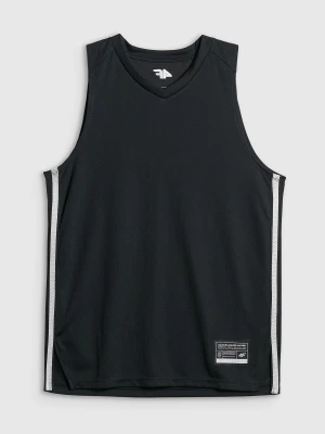 4F Koszulka do koszykówki loose szybkoschnąca uniseks - czarna S