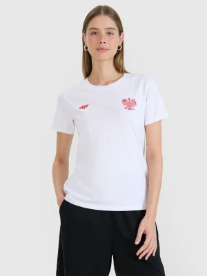 4F Koszulka kibica damska - biała 3XL
