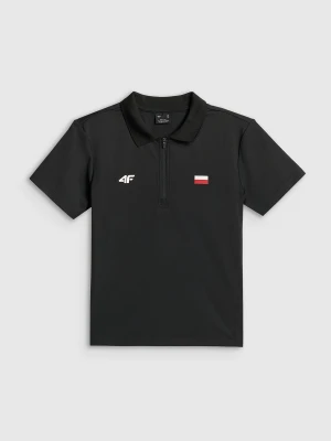 4F Koszulka kibica polo damska - czarna S