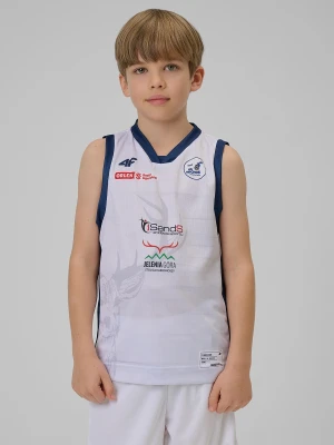 4F Koszulka meczowa replika domowa z sezonu 2025/26 dziecięca 4F x Isands Wichoś Jelenia Góra - biała 122/128 (6-8 lat)
