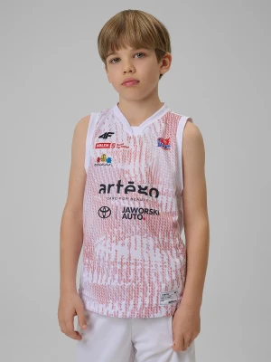 4F Koszulka meczowa replika domowa z sezonu 2025/26 dziecięca 4F x KS Basket 25 Bydgoszcz - biała 158/164 (12-14 lat)
