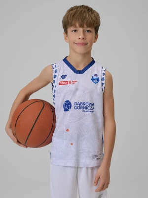 4F Koszulka meczowa replika domowa z sezonu 2025/26 dziecięca 4F x MKS Dąbrowa Górnicza - biała 158/164 (12-14 lat)