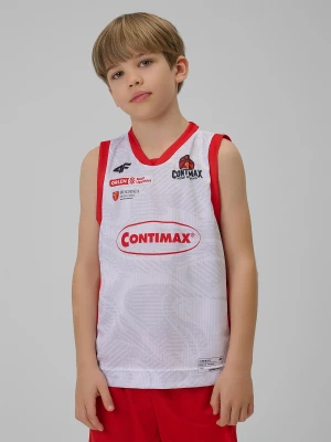 4F Koszulka meczowa replika domowa z sezonu 2025/26 dziecięca 4F x MOSiR Bochnia - biała 98/104