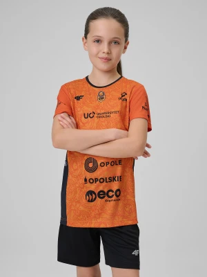 4F Koszulka meczowa replika domowa z sezonu 2025/26 dziecięca 4F x Uni Opole - pomarańczowa 146/152 (10-12 lat)