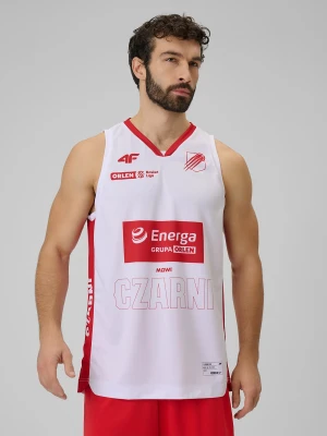 4F Koszulka meczowa replika domowa z sezonu 2025/26 męska 4F x Czarni Słupsk - biała 3XL
