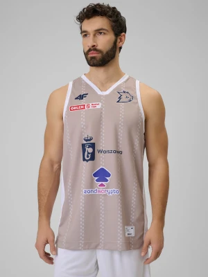 4F Koszulka meczowa replika domowa z sezonu 2025/26 męska 4F x Dziki Warszawa - beżowa L