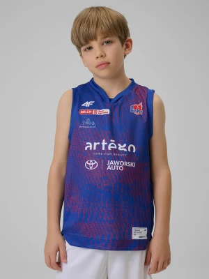 4F Koszulka meczowa replika wyjazdowa z sezonu 2025/26 dziecięca 4F x KS Basket 25 Bydgoszcz - granatowa 122/128 (6-8 lat)