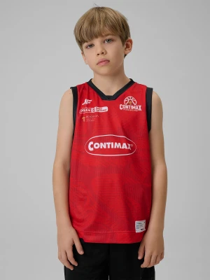 4F Koszulka meczowa replika wyjazdowa z sezonu 2025/26 dziecięca 4F x MOSiR Bochnia - czerwona 146/152 (10-12 lat)