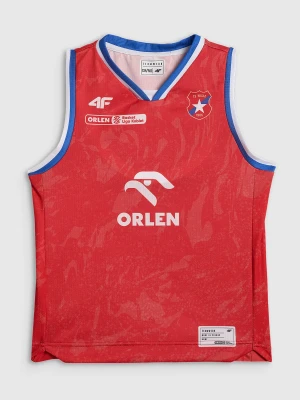 4F Koszulka meczowa replika wyjazdowa z sezonu 2025/26 dziecięca 4F x Wisła Kraków - czerwona 158/164 (12-14 lat)