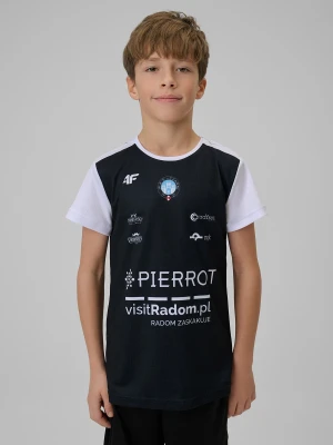 4F Koszulka meczowa replika wyjazdowa z sezonu 2025/26 dziecięca 4F x WKS Czarni Radom - czarna 134/140 (8-10 lat)