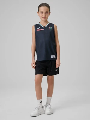 4F Koszulka meczowa replika wyjazdowa z sezonu 2025/26 dziecięca 4F x Zagłębie Sosnowiec - czarna 146/152 (10-12 lat)