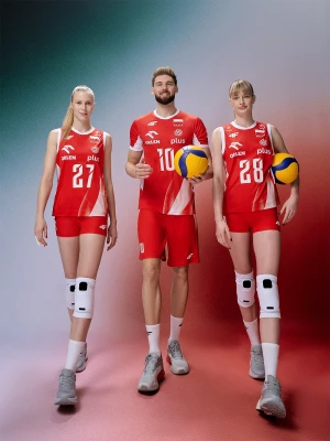 4F Koszulka meczowa replika z możliwością personalizacji męska 4F x Polska Siatkówka - czerwona XXL