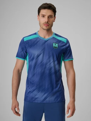 4F Koszulka piłkarska regular szybkoschnąca męska - denim M