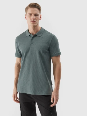 4F Koszulka polo regular męska - khaki S