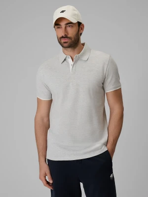 4F Koszulka polo regular męska - szara XL