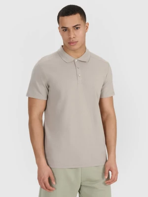 4F Koszulka polo regular męska - szara XL