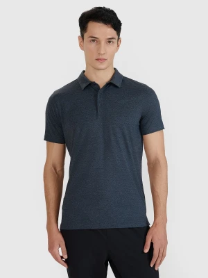 4F Koszulka polo regular szybkoschnąca męska - szara M