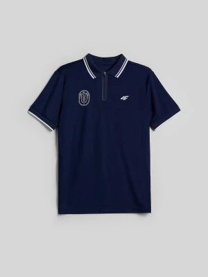 4F Koszulka polo tenisowa męska - granatowa XL