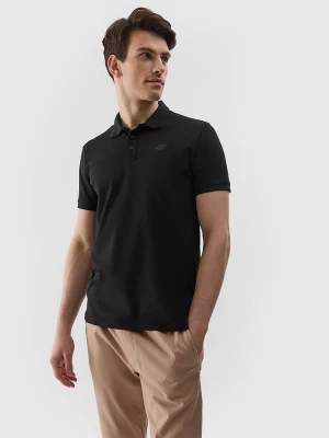 4F Koszulka polo w kolorze czarnym rozmiar: L