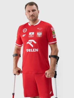 4F Koszulka replika wyjazdowa AMP Futbol męska - czerwona L