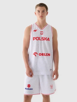 4F Koszulka reprezentacyjna męska 4F x PZKOSZ 2024 - biała 4XL