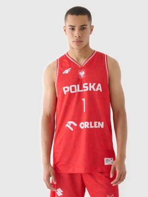 4F Koszulka reprezentacyjna męska 4F x PZKOSZ 2024 - SOCHAN - czerwona 4XL