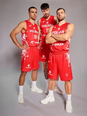 4F Koszulka reprezentacyjna z możliwością personalizacji męska 4F x PZKOSZ - czerwona S