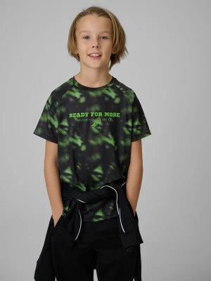 4F Koszulka sportowa szybkoschnąca chłopięca - multikolor 134/140 (8-10 lat)