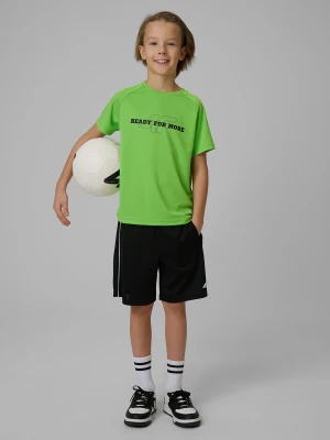 4F Koszulka sportowa szybkoschnąca chłopięca - zielona 158/164 (12-14 lat)