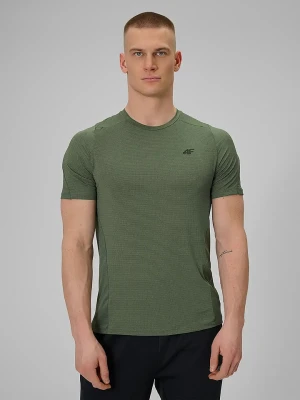 4F Koszulka sportowa w kolorze khaki rozmiar: L