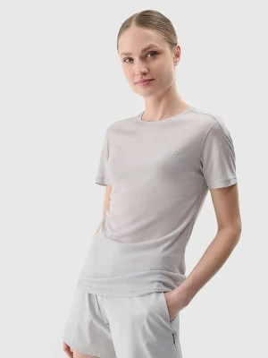 4F Koszulka sportowa w kolorze szarym rozmiar: M