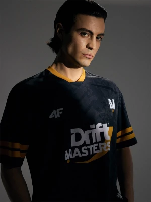 4F Koszulka szybkoschnąca uniseks 4F x Drift Masters - czarne L/XL
