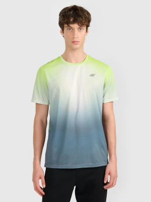 4F Koszulka szybkoschnąca z nadrukiem męska 4F x Robert Lewandowski - szara XL