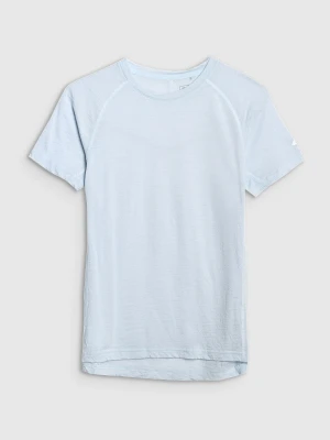 4F Koszulka trekkingowa z wełną merino damska - niebieska M