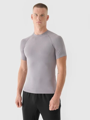 Zdjęcie produktu 4F Koszulka treningowa bezszwowa szybkoschnąca męska 4F x Robert Lewandowski - szara S/M