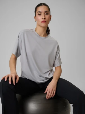 4F Koszulka treningowa loose szybkoschnąca damska - szara M