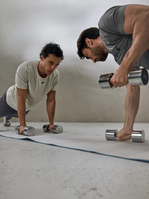 4F Koszulka treningowa regular szybkoschnąca męska - biała S