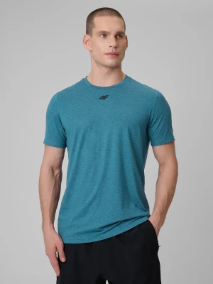 4F Koszulka treningowa regular szybkoschnąca męska - granatowa L