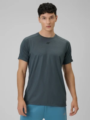 4F Koszulka treningowa regular szybkoschnąca męska - szara L