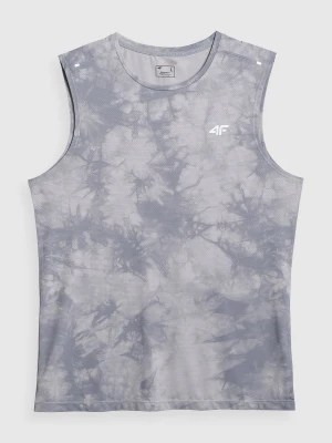 4F Koszulka treningowa regular szybkoschnąca męska - szara XXL