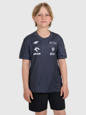 4F Koszulka treningowa replika dziecięca 4F x Polska Siatkówka - szara 158/164 (12-14 lat)